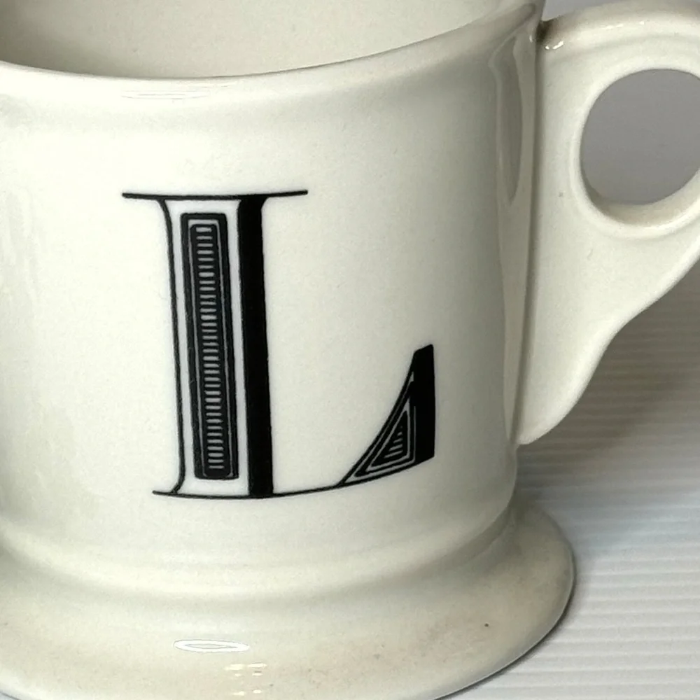 Anthropologie letter mug